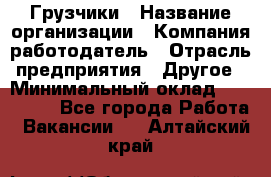 Грузчики › Название организации ­ Компания-работодатель › Отрасль предприятия ­ Другое › Минимальный оклад ­ 100 000 - Все города Работа » Вакансии   . Алтайский край